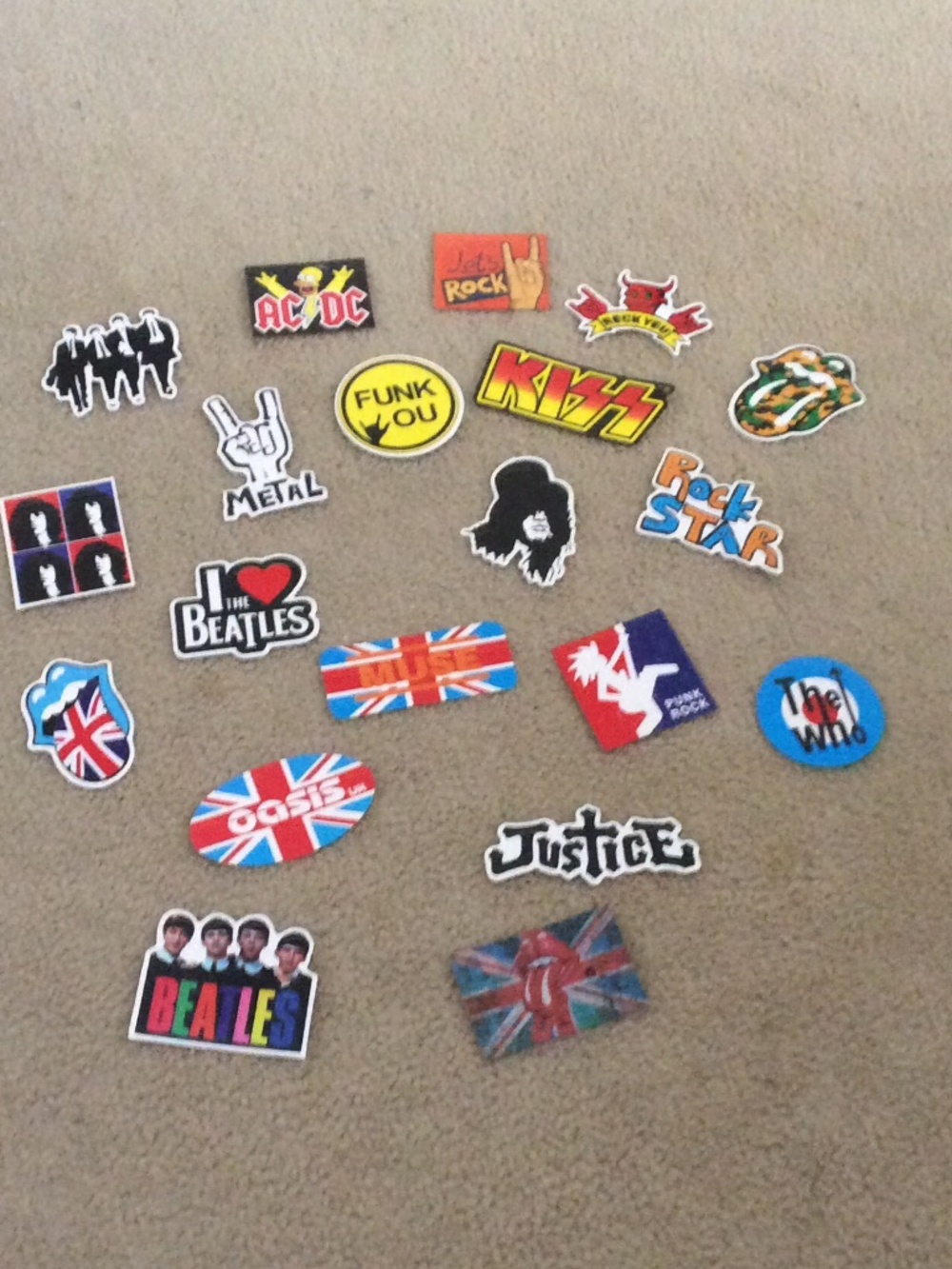 20 Punk Rock Themed Stickers